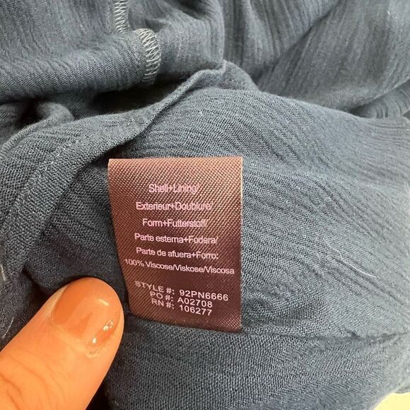 Hale Bob Women's Spaghetti Beaded Breezy Flowy Sundress In Blue Size M - Picture 10 of 12